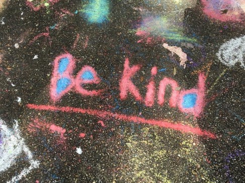 be kind written in chalk